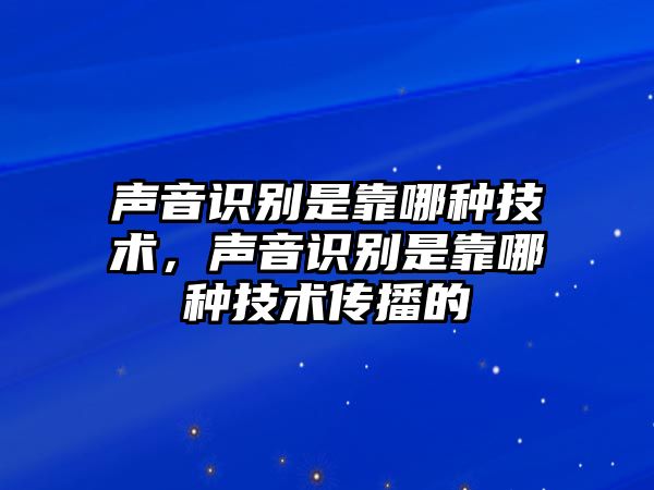 聲音識(shí)別是靠哪種技術(shù)，聲音識(shí)別是靠哪種技術(shù)傳播的